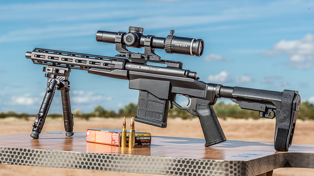 The SB Tactical brace enables the rifle to be very compact.