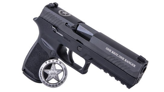 Proceeds from the SIG Texas Ranger Edition P320 benefit a Ranger charity.
