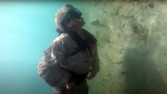 Marine Diver Propulsion device make the Marines more stealthy in water.