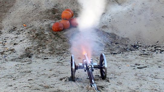 We test out the Traditions Napoleon III Mini Cannon blasting pumpkins.
