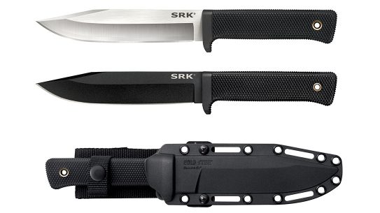 Cold Steel SRK fixed-blade knives come ready for multiple types of use.