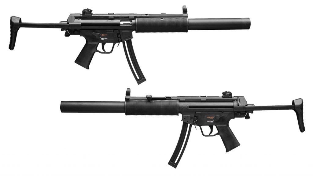 The HK MP5 Rimfire 22 rifle.