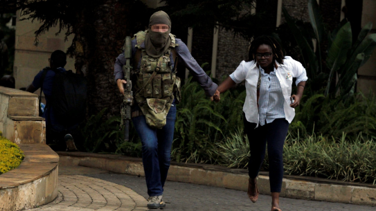 Christian Craighead, at the time with SAS, responding to the Kenya terrorist attack in 2019