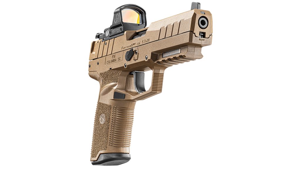 A host of reflex sights fit the new FN Five-seveN MRD pistol. 