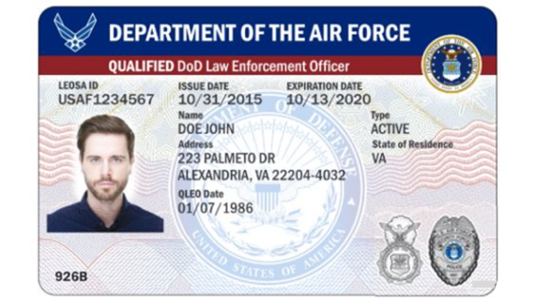 Air Force LEOSA card