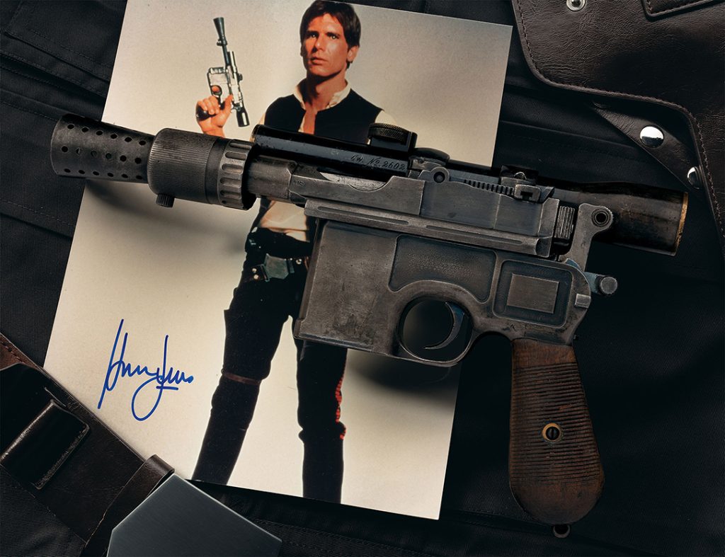 The Han Solo blaster from Star Wars: A New Hope. 